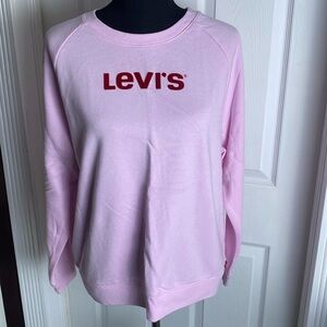 Levi’s Women’s Pink Crewneck Sweatshirt sz XL